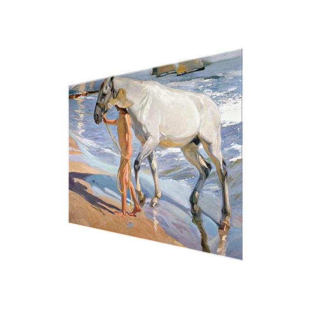 Wandbilder Meer Joaquin Sorolla - Das Bad des Pferdes