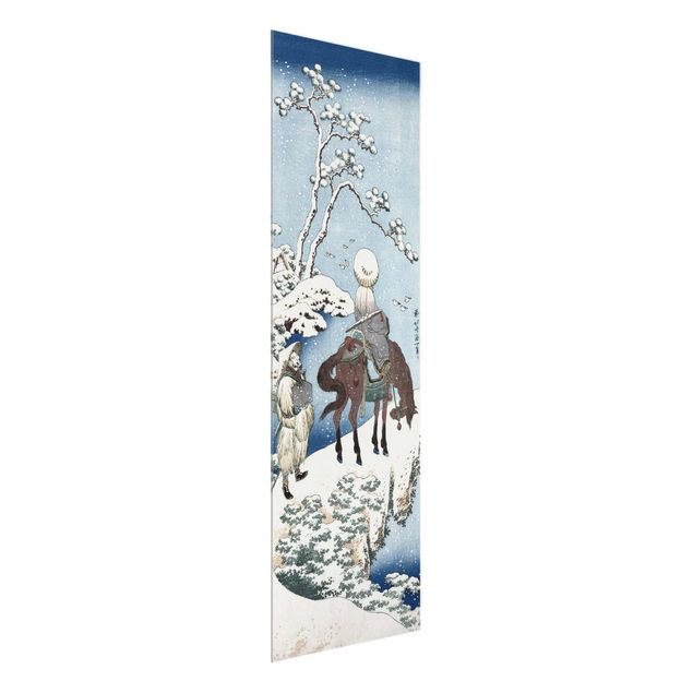 Glasbilder Natur Katsushika Hokusai - Der chinesische Dichter