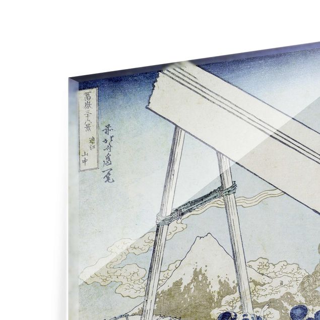 Wandbilder Kunstdrucke Katsushika Hokusai - In den Totomi Bergen