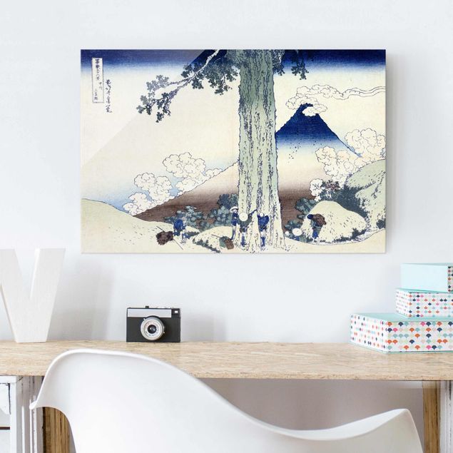 Wanddeko Küche Katsushika Hokusai - Mishima Pass in der Provinz Kai