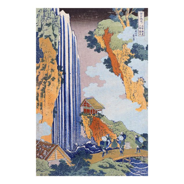 Glasbilder Natur Katsushika Hokusai - Ono Wasserfall