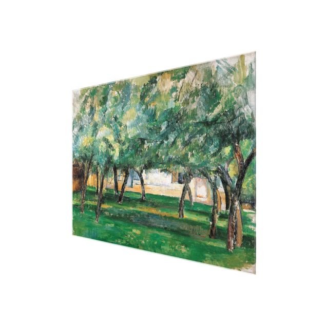Glasbilder Landschaften Paul Cézanne - Gehöft Normandie
