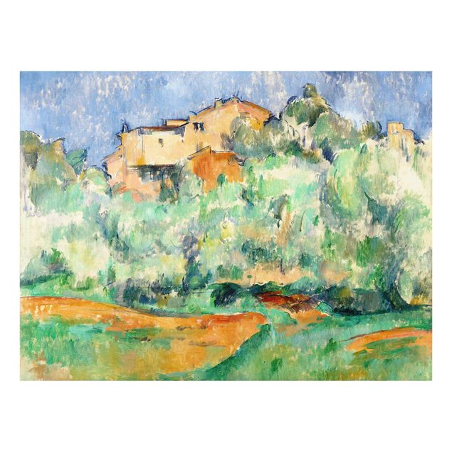 Wandbilder Landschaften Paul Cézanne - Haus auf Anhöhe