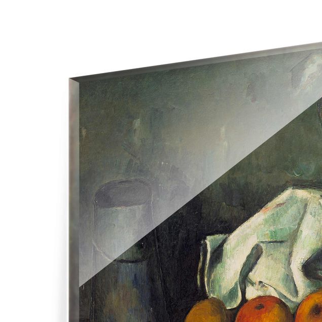 Wandbilder Orange Paul Cézanne - Milchkanne und Äpfel