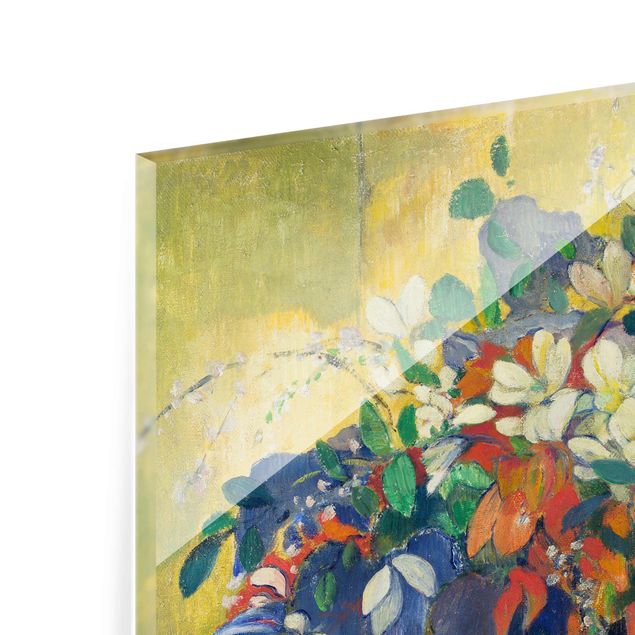 Wandbilder Bunt Paul Gauguin - Vase mit Blumen