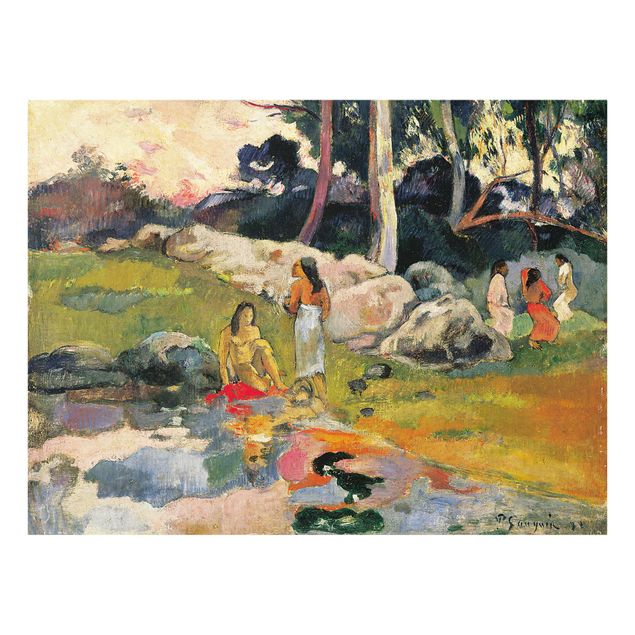 Wandbilder Glas Natur Paul Gauguin - Flussufer