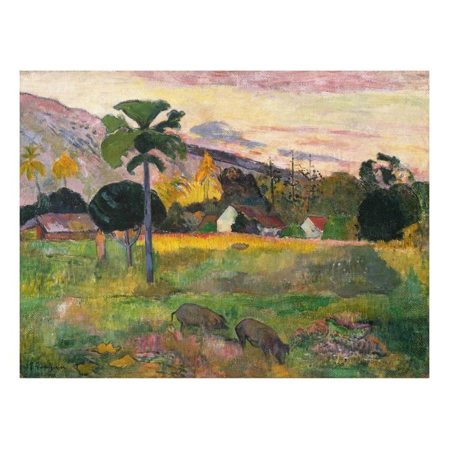 Glasbilder Landschaften Paul Gauguin - Komm her