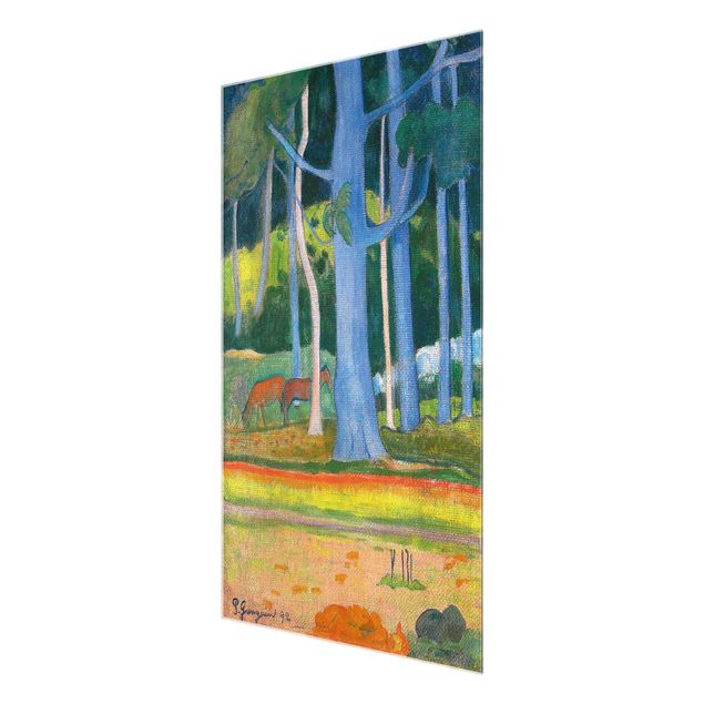 Wandbilder Glas Natur Paul Gauguin - Waldlandschaft