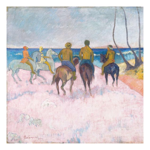 Wandbilder Portrait Paul Gauguin - Reiter am Strand