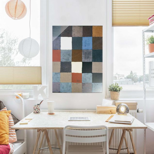 abstrakte Glasbilder Paul Klee - Farbtafel