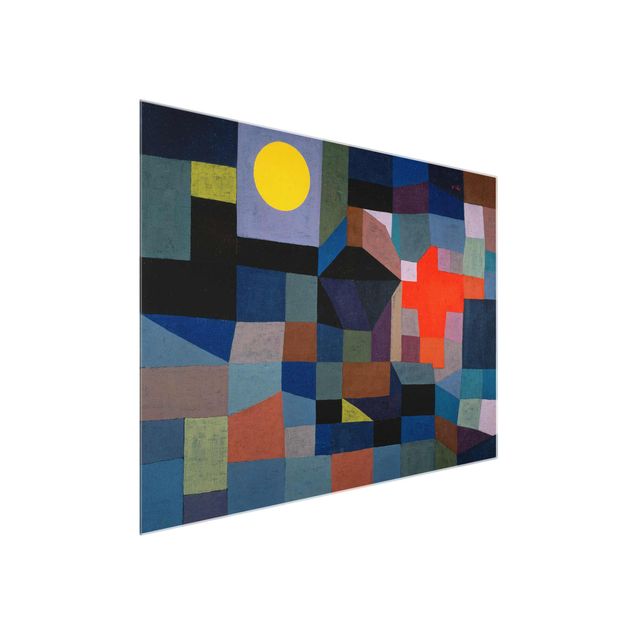 Wandbilder Kunstdrucke Paul Klee - Feuer bei Vollmond