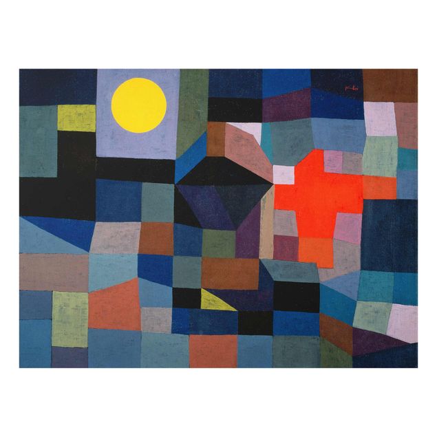 Wandbilder Muster Paul Klee - Feuer bei Vollmond