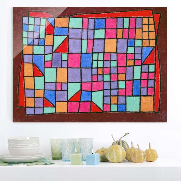 Küche Dekoration Paul Klee - Glas-Fassade