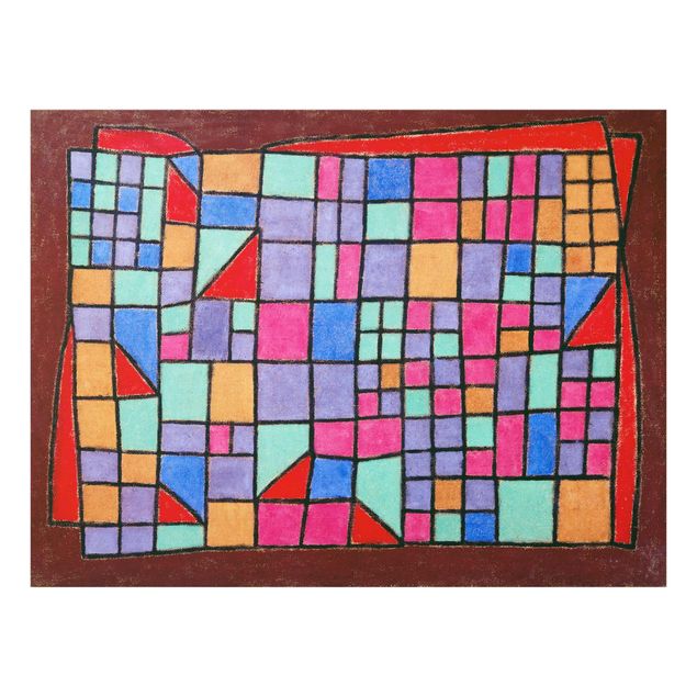 Wandbilder Muster Paul Klee - Glas-Fassade