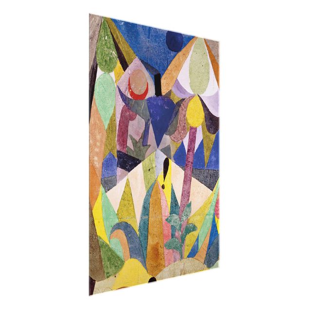 Glasbilder Landschaften Paul Klee - Mildtropische Landschaft