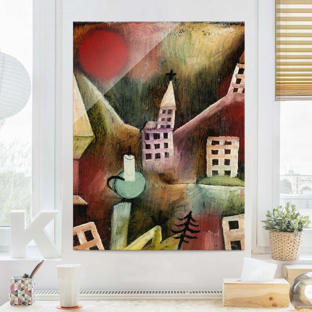 Kunststile Paul Klee - Zerstörtes Dorf
