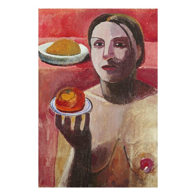 Wandbilder Portrait Paula Modersohn-Becker - Halbakt einer Italienerin