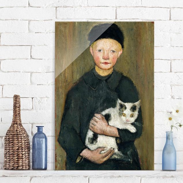 Expressionismus Bilder Paula Modersohn-Becker - Knabe mit Katze