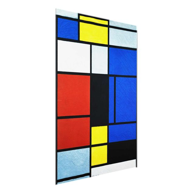 abstrakte Glasbilder Piet Mondrian - Tableau No. 1