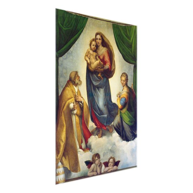 Wandbilder Kunstdrucke Raffael - Die Sixtinische Madonna