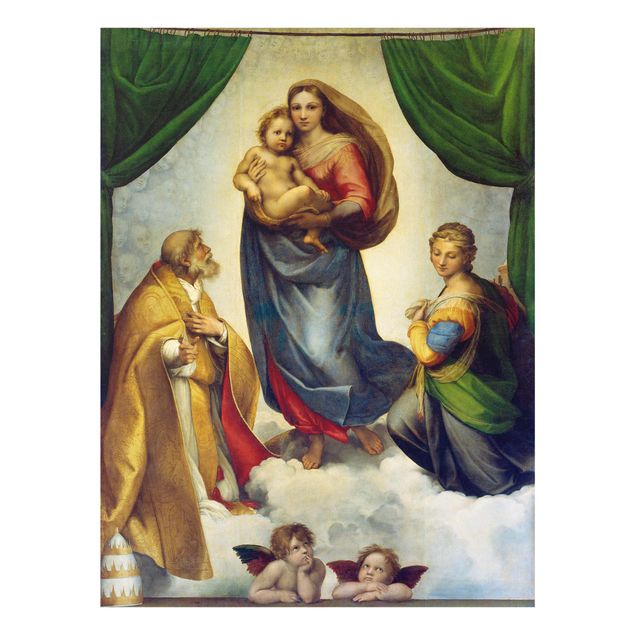 Wandbilder Portrait Raffael - Die Sixtinische Madonna