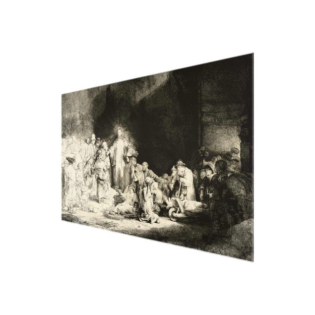 Wandbilder Portrait Rembrandt van Rijn - Christus heilt die Kranken