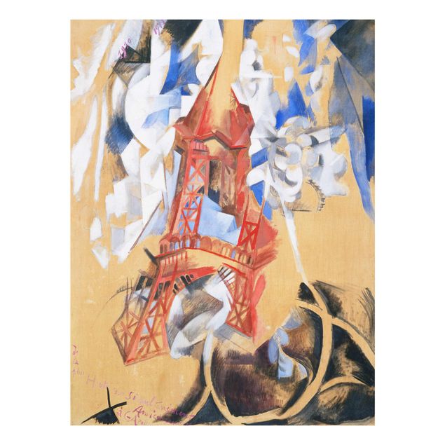 Wandbilder Kunstdrucke Robert Delaunay - Der Eiffelturm