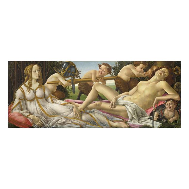 Wandbilder Modern Sandro Botticelli - Venus und Mars