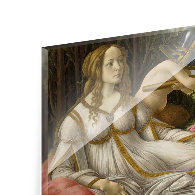 Bilder auf Glas Sandro Botticelli - Venus und Mars