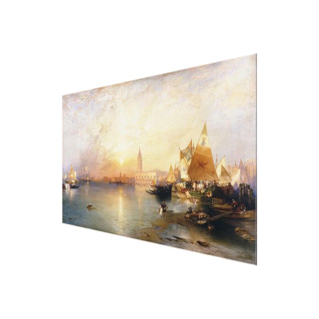 Wandbilder Kunstdrucke Thomas Moran - Venedig bei Sonnenuntergang