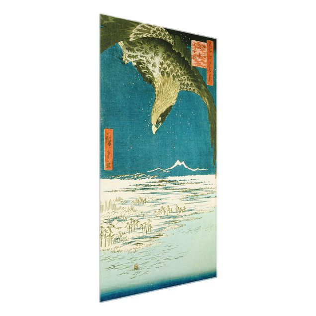Wandbilder Landschaften Utagawa Hiroshige - Die Hunderttausend-Tsubo-Ebene