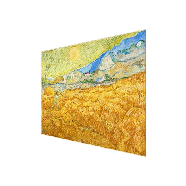 Wandbilder Landschaften Vincent van Gogh - Kornfeld mit Schnitter