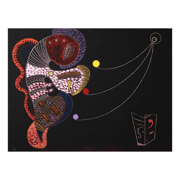 Glasbild Abstakt Wassily Kandinsky - Großes und Winziges