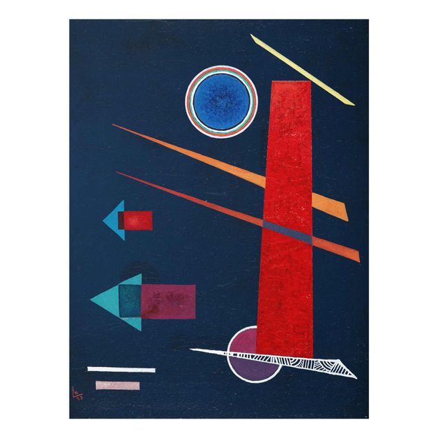Wandbilder Kunstdrucke Wassily Kandinsky - Mächtiges Rot