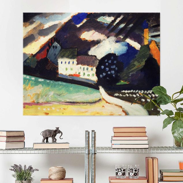 expressionistische Kunstdrucke Wassily Kandinsky - Schloss und Kirche