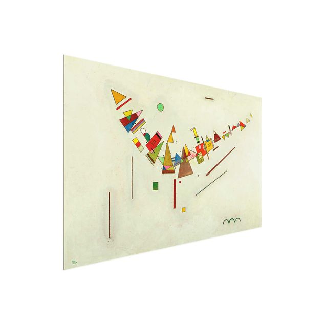 Glasbild Abstakt Wassily Kandinsky - Winkelschwung