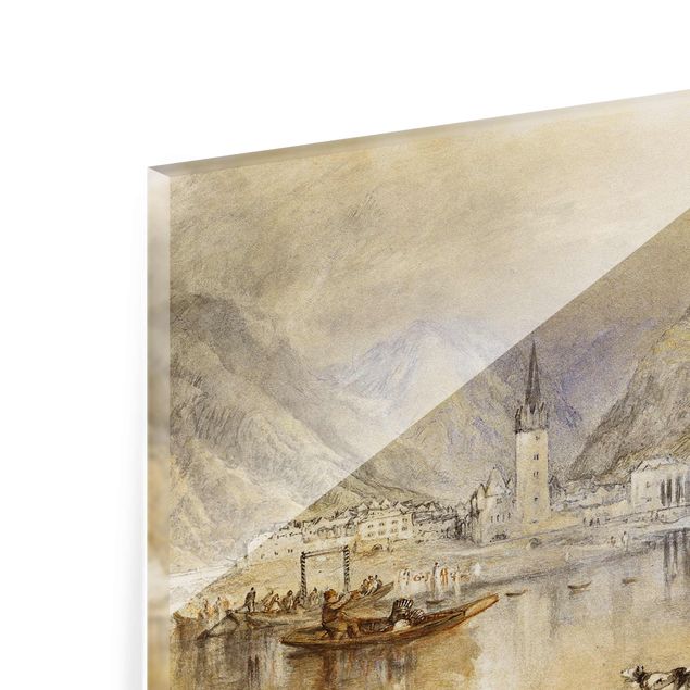 Glasbilder Landschaften William Turner - Bernkastel an der Mosel