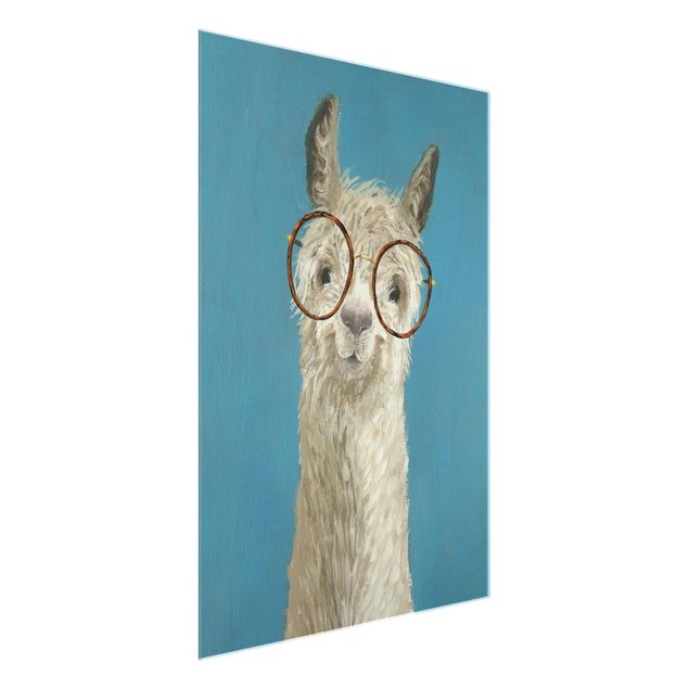 Wandbilder Modern Lama mit Brille I