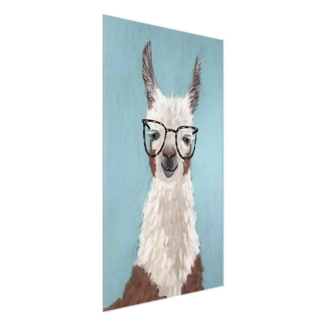 Wandbilder Modern Lama mit Brille II