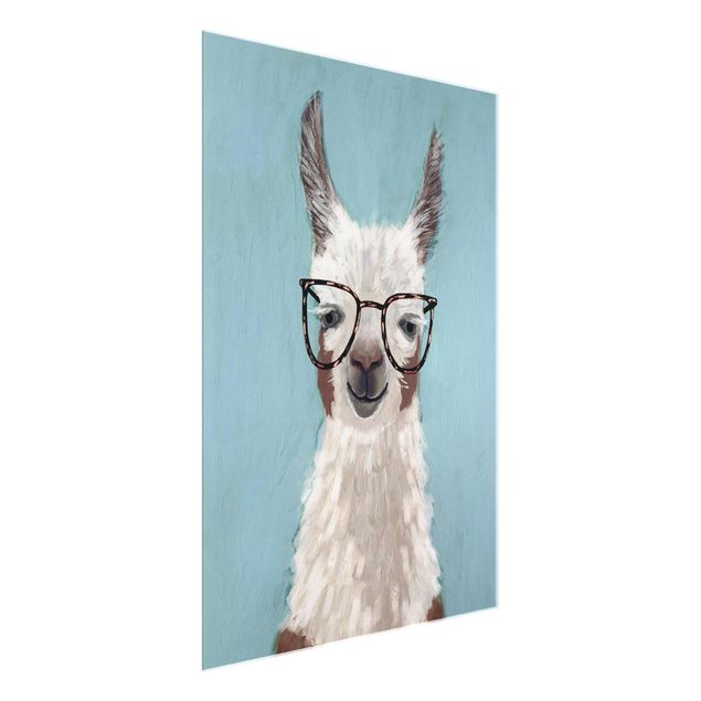 Wandbilder Modern Lama mit Brille II