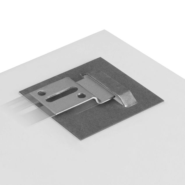Glasbild - Limetten Minze auf Eiswürfel - Quadrat 1:1