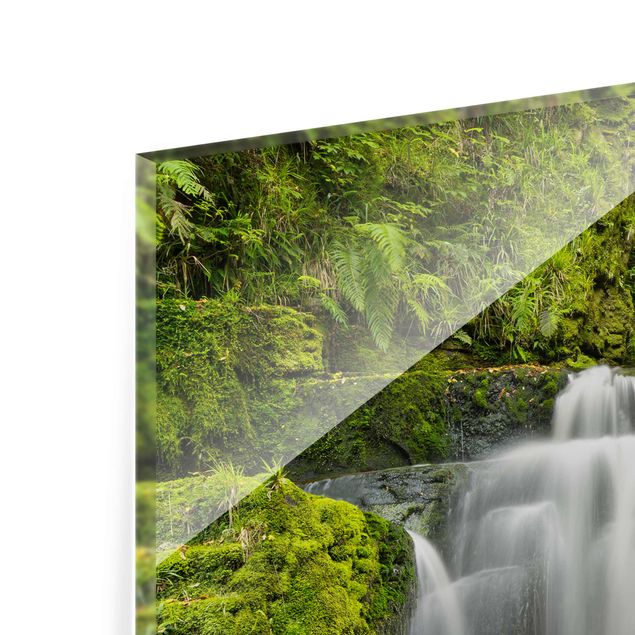 Wandbilder Grün Lower McLean Falls in Neuseeland