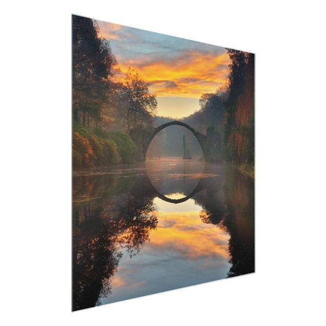 Glasbilder Natur Märchenbrücke