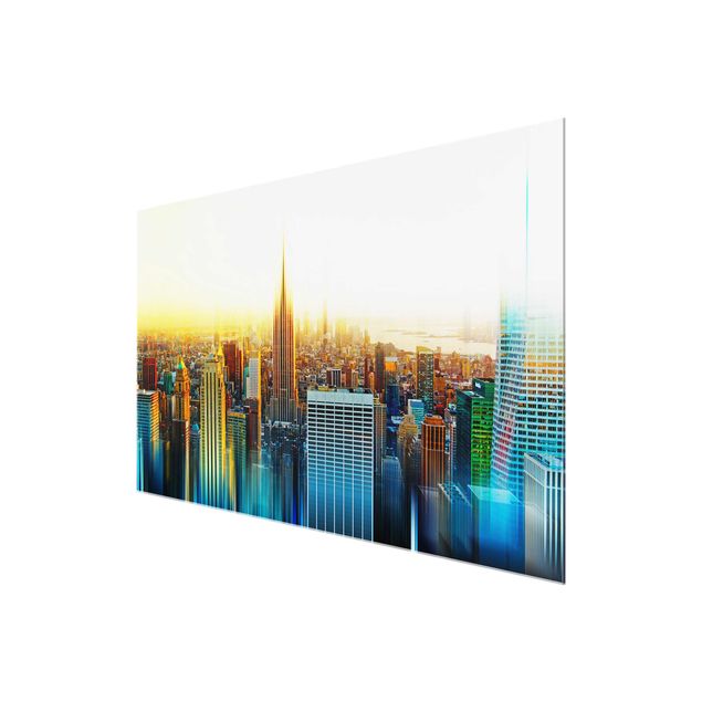 Glasbilder Abstrakt Manhattan Abstrakt