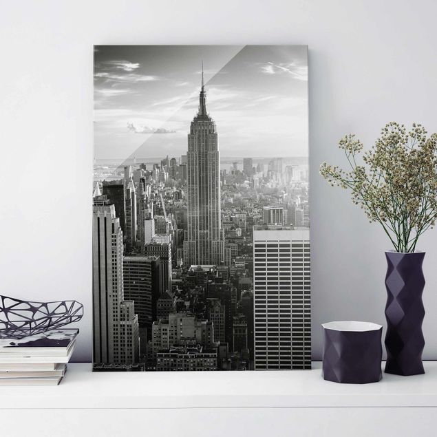 Glasbilder New York Manhattan Skyline