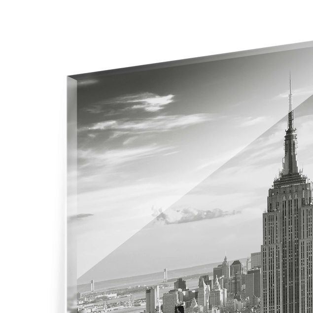 Wandbilder Schwarz-Weiß Manhattan Skyline