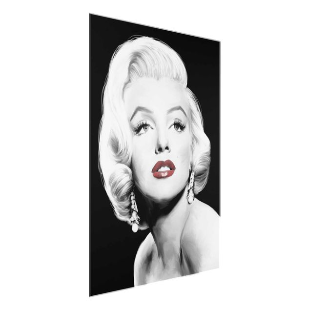 Wandbilder Retro Marilyn mit Ohrschmuck