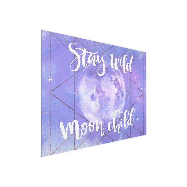 Wandbilder Spirituell Mond-Kind - Stay wild