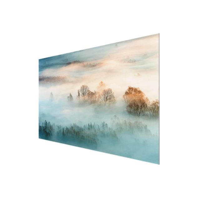 Wandbilder Natur Nebel bei Sonnenaufgang