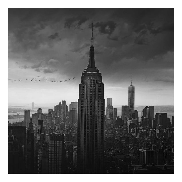 Glasbild Skyline New York Rockefeller View